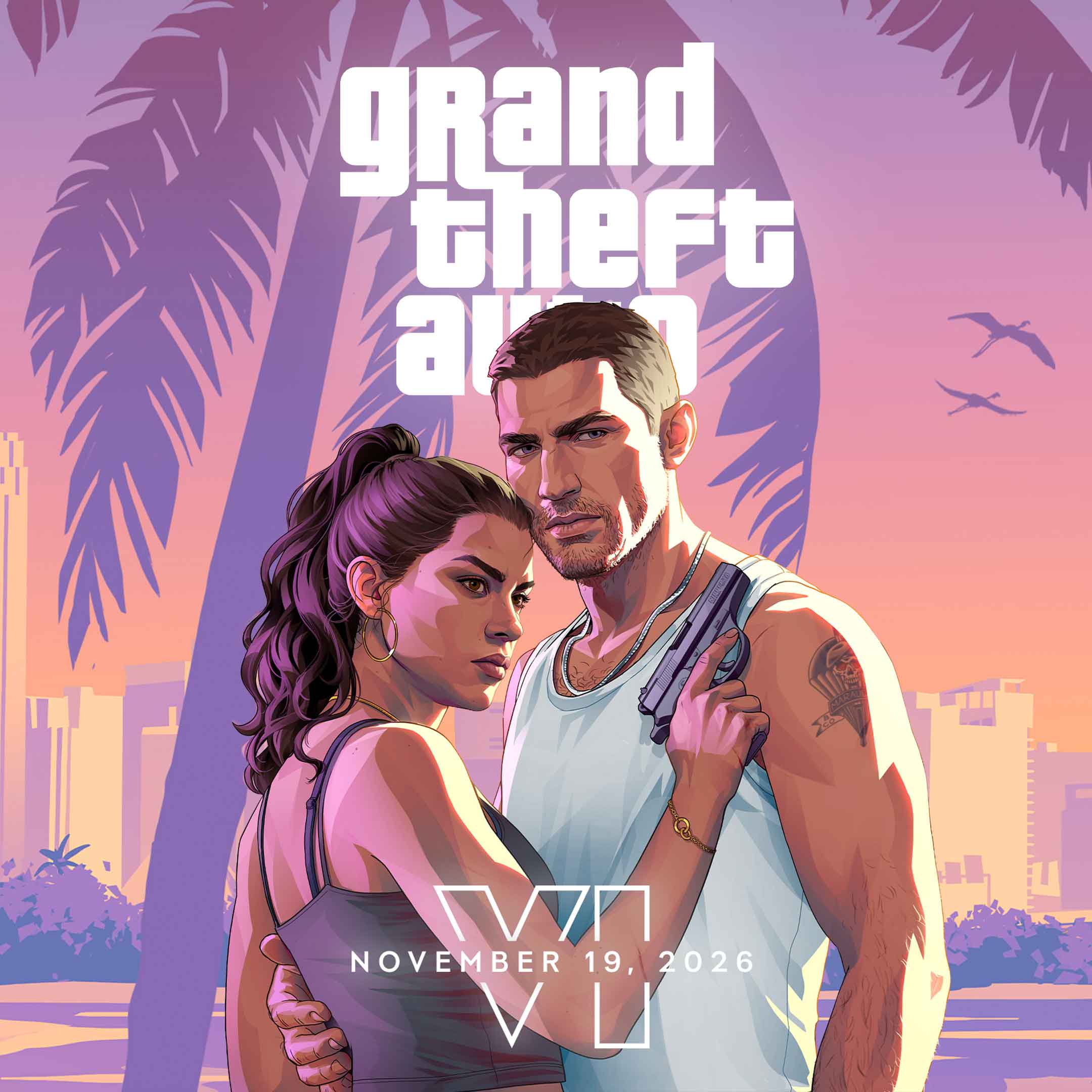Grand Theft Auto VI Jason and Lucia artwork